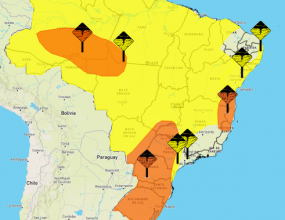 Foto de Defesa Civil e Inmet alertam para chuvas e ventos fortes em Mato Grosso do Sul