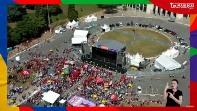 Foto de Fiasco: Lula “atrasa” discurso no 1º de maio por falta de público