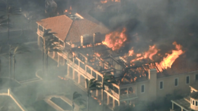 Foto de Incêndio na Califórnia destrói ao menos 20 mansões