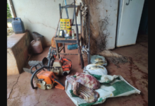 Foto de PMA autua em R$ 6 mil arrendatário e peão por pesca e caça e apreendem arma e munições, carne de capivara e petrechos ilegais em Cassilândia