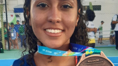 Foto de Atleta da SEJUVEL Ana Laura Cordeiro conquista a medalha de bronze dos Jogos Escolares Brasileiros 2022