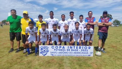 Foto de Equipe Sub13 da SEJUVEL se classifica para quartas de final da Copa Interior em Santo Antônio do Aracanguá