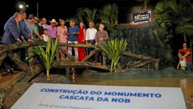 Foto de Cascata da NOB e Canteiros Centrais são inaugurados pelo Prefeito Angelo Guerreiro